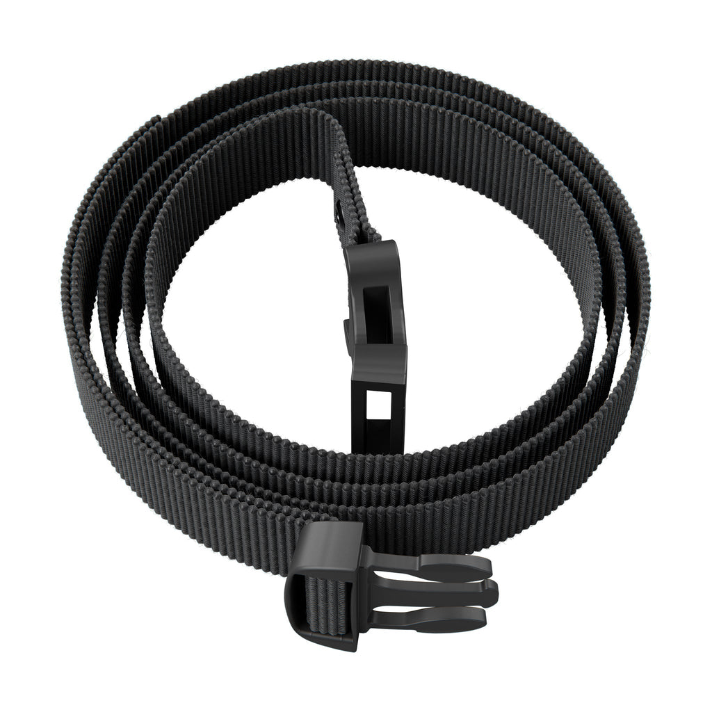 Cinturón de tocho bandera Element Design enrollado, correa negra de 1.5 m con hebilla de clic
